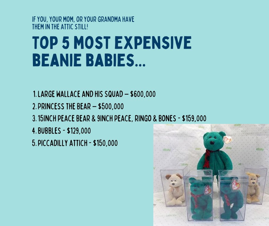 KissCountry999's tweet photo. Sell em if you’ve got em.. Finally these things are paying off! #BeanieBabies #KissCountry https://t.co/5uBAZkyPjX
