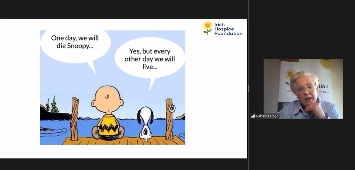 IrishHospice's tweet photo. Our Public Engagement Officer Becs Lloyd @westirelandgirl shares with us how to live but not to avoid having the conversations around death and dying. Getting Your House In Order @SageAdvocacy @HSELive @agefriendlyCN #GYHIO #ThinkAhead https://t.co/4R8mUFUCMy