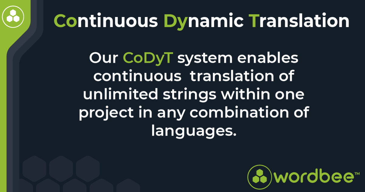Wordbee's tweet photo. #Software #Localization is what we do! That's why we developed our CoDyT system. Let us show you the #Wordbeeway of localizing software and expand your global reach!
https://t.co/noikPr8JRn
#translation #xl8 #translators #t9y #cattool #TMS #t9n #l10n #i18n #g11n #translate https://t.co/DF3S2lcD1a