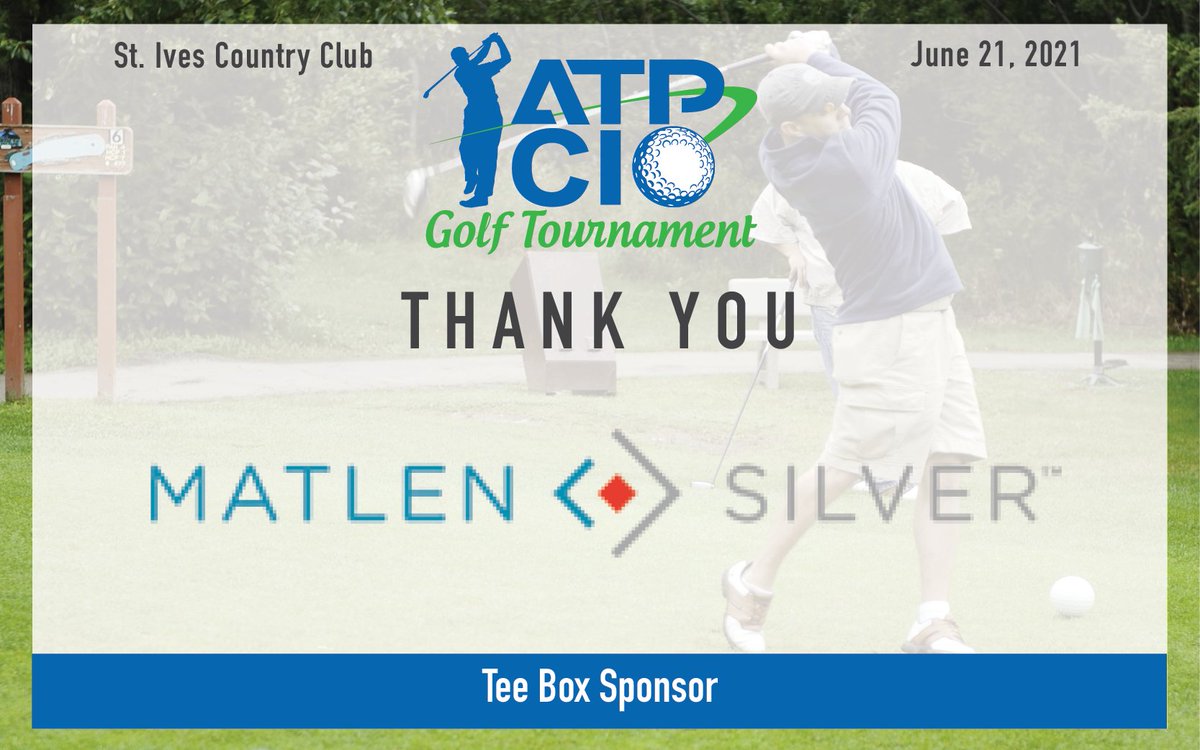 ATPConnect's tweet photo. The 2021 #ATPCIOGolf Tournament is just days away and Matlen Silver will be there joining in the fun!

Learn more about Matlen Silver: https://t.co/75oVCB9L9I https://t.co/6J2kYJiBQG