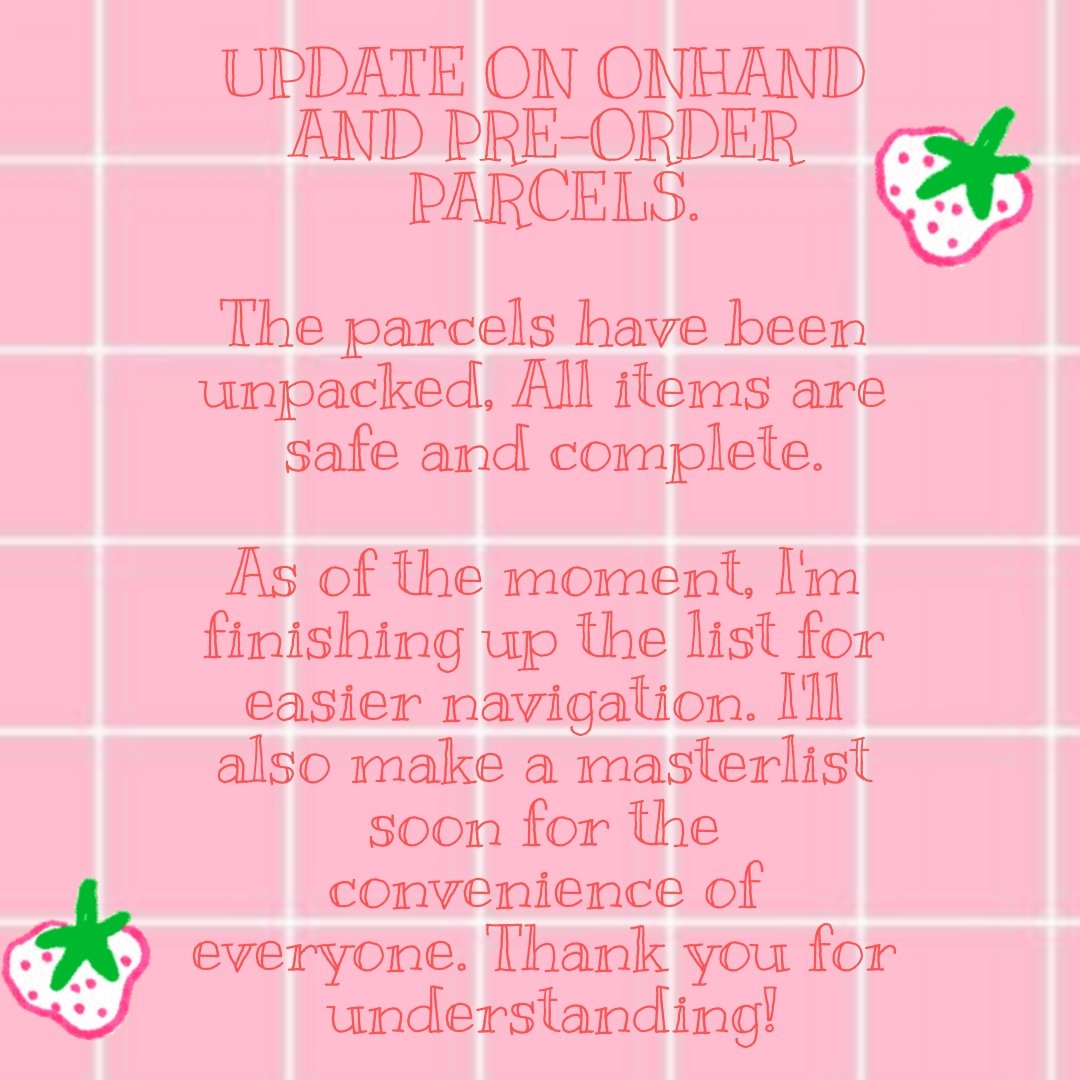 HaulDj's tweet photo. UPDATE : 8:00PM

PRE - ORDERS AND ONHAND

Shipping update or when to ship :
VIA DM • DPX COURIER UPDATE TOM

Stay updated! Thankyou!. https://t.co/BF4lmXDgaV