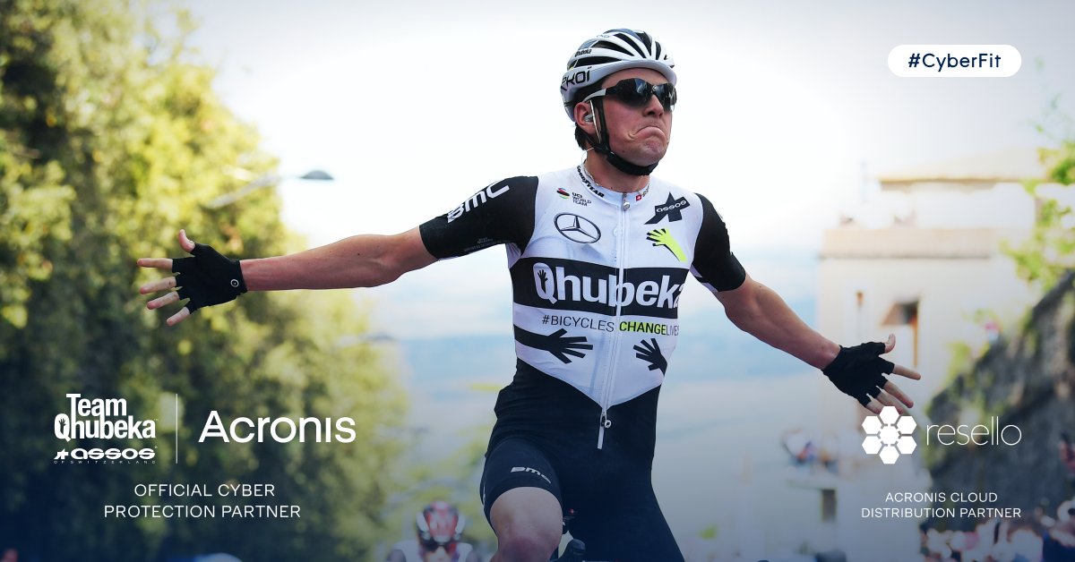 ‼️ NEWS! ‼️ Team Qhubeka ASSOS welcomes @Resello as @Acronis #CyberFit Cloud Distribution Partner! Details: bit.ly/TQA_AcronisRes… #BicyclesChangeLives 🖐️