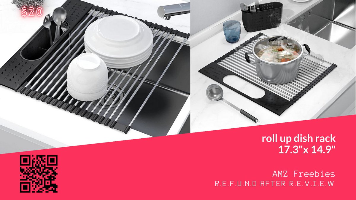 CapraUS510's tweet photo. Over The Sink Dish Drying Rack , 17.3"x 14.9", Stainless Steel

was $20

Now FREE for US product testers.

#Usa #UsaTester #Freebies #products #Freehunters #Giveaway #Fashion #UsaGiveaway #Usahunters #kitchen #Texas #LA #producttester #gaming #thursdaymorning #RHOBH #Utah #HANBIN https://t.co/j1xxjjbVtG