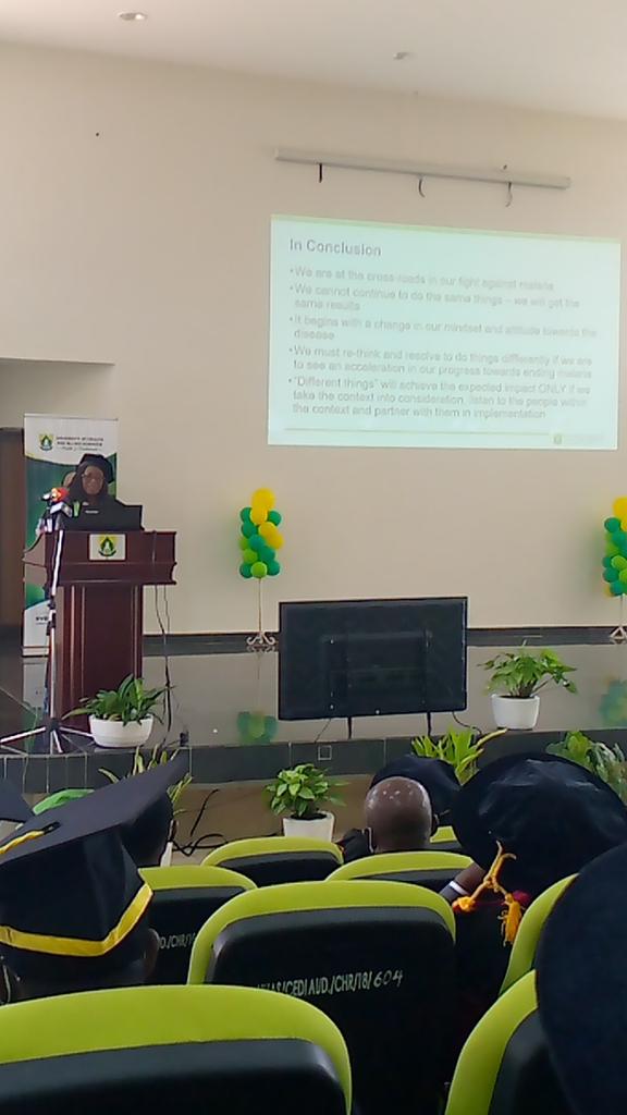Prof. Evelyn Ansah giving her concluding remarks