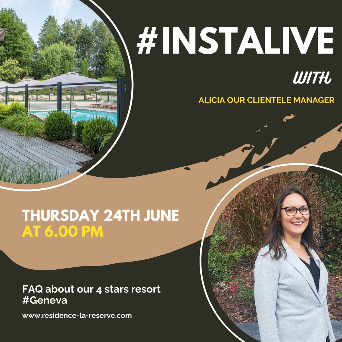 NEHOgroup's tweet photo. Suivez maintenant notre page instagram https://t.co/DcvRTD9lr0 pour ne pas rater notre FAQ le 24 juin à 18h, en live depuis l’hôtel avec Alicia (services, nouveautés, charte sanitaire...)

#vacancesGeneve #lareserveferney #neho #lacdegeneve #ilovefrance @paysdegextourisme https://t.co/7EEDOX5FNs