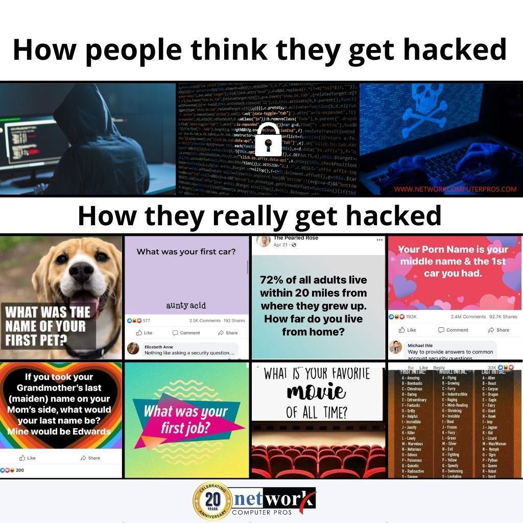 NetworkPros's tweet image. Be careful what information you openly share on social media...

Has your company performed a #darkwebscan recently? You may be surprised to find out what information you have floating across the #darkweb. Comment below or send us a DM if you would like a free dark web scan.