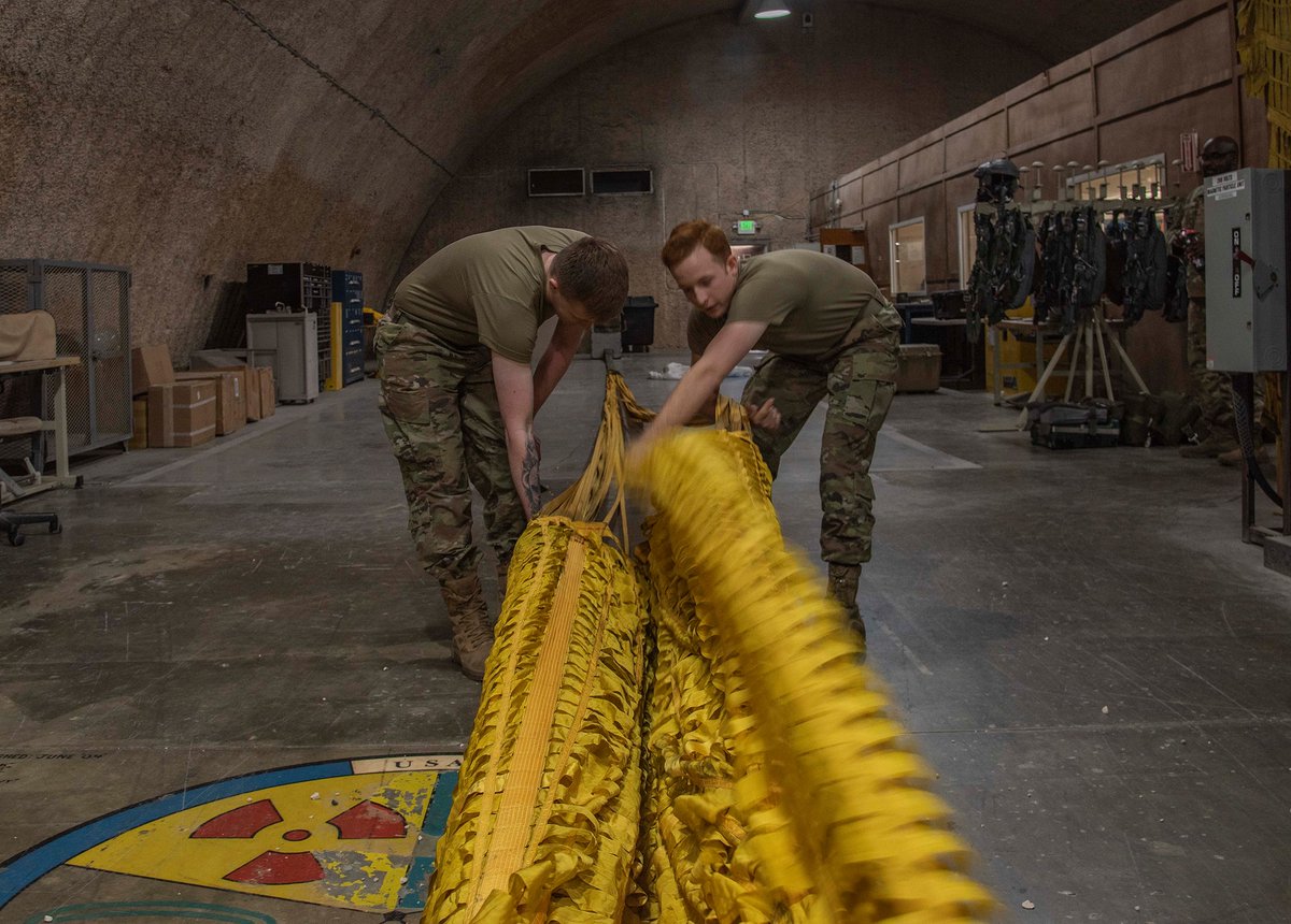 grandslamwing's tweet photo. Check out these awesome Airmen from the 23rd EBS AFE parachute shop!🪂 They're responsible with repairing aircrew helmets, packing, inspecting, & the B-52 Stratofortress drag parachutes.
Read more here: https://t.co/rXcKS1rF46
#GrandSlamWing #WinReadyRepeat
@USAFCENT @CENTCOM https://t.co/Q5BiLyRkV1
