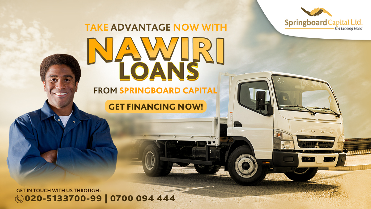 springboardke's tweet image. Guess what ? With your commercial vehicle you can access capital secured by third party insurance cover. Take advantage and apply now. ow.ly/Tj0250Fcc4X
#Nawiriloan #Thirdpartyinsurance #Business