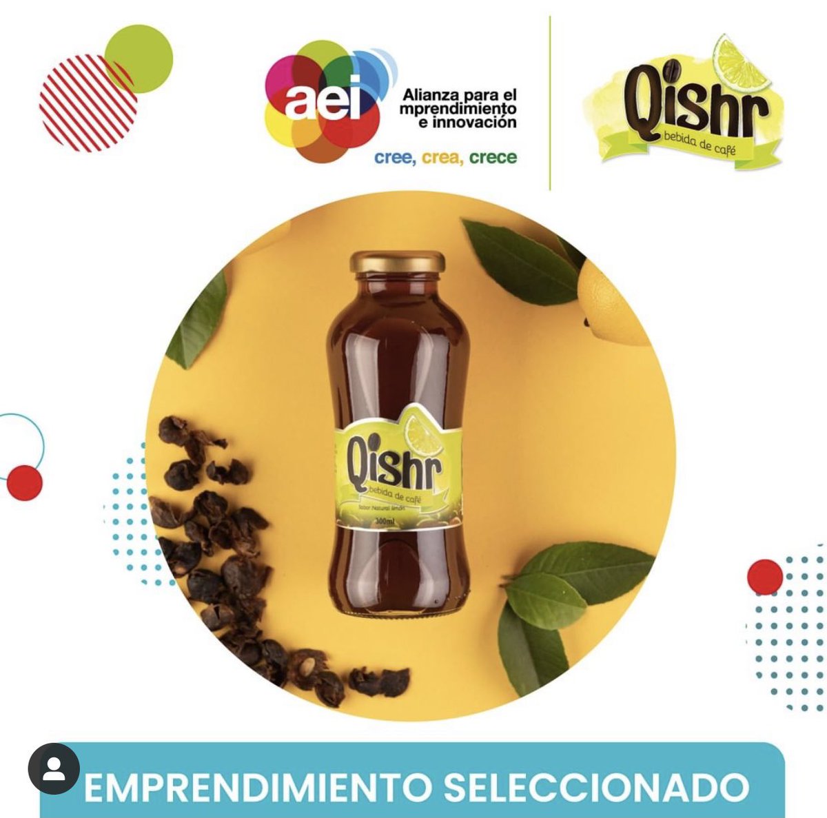 QISHR_Coffee's tweet photo. QISHR – Dentro de los Emprendimientos nacionales y de carácter innovador que fueron identificados por la AIE Ecuador para conectar con grandes cadenas comerciales para crecer en sus negocios. Mil gracias a todo interesados. @QISHR_Coffee @limonada @bebidas https://t.co/Oh0JzK0V6s