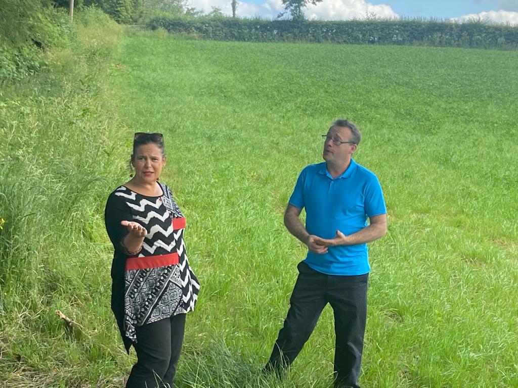MaryLouMcDonald's tweet photo. Great engagement with organic farmers and visit to a new organic mill in Co Monaghan with @mattcarthy Irish food is the best in the world- but we need to ensure that primary producers are supported #FAIRCAP #FairPrices #FairPlay https://t.co/136ZUBelCi