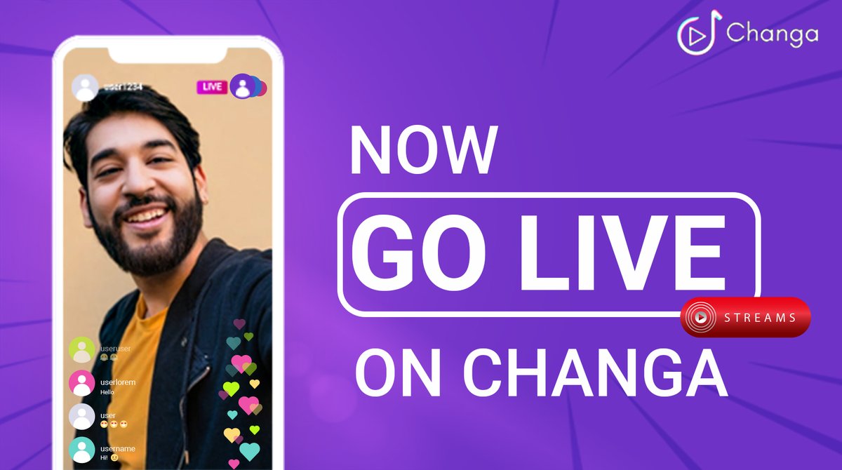 changa_india's tweet photo. Live feature updated on Changa app.

Now go live for all your followers on Changa app.

#Livestream #changa #changaapp #GoLiveEntertainment https://t.co/IpznHBuibG