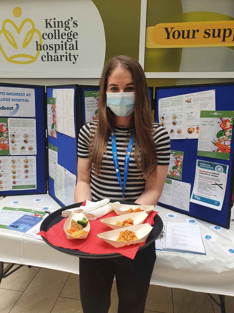 _tracey82's tweet photo. @KingsCollegeNHS @NHWeek meet Heather our on-site Catering Nutritionist. Heather works for Medirest (the hospitals catering provider) and is the link between Medirest and the Trust on all things food and nutrition. Contact Heather for nutrition, allergen, product or menu queries! https://t.co/fDkEoWABt4