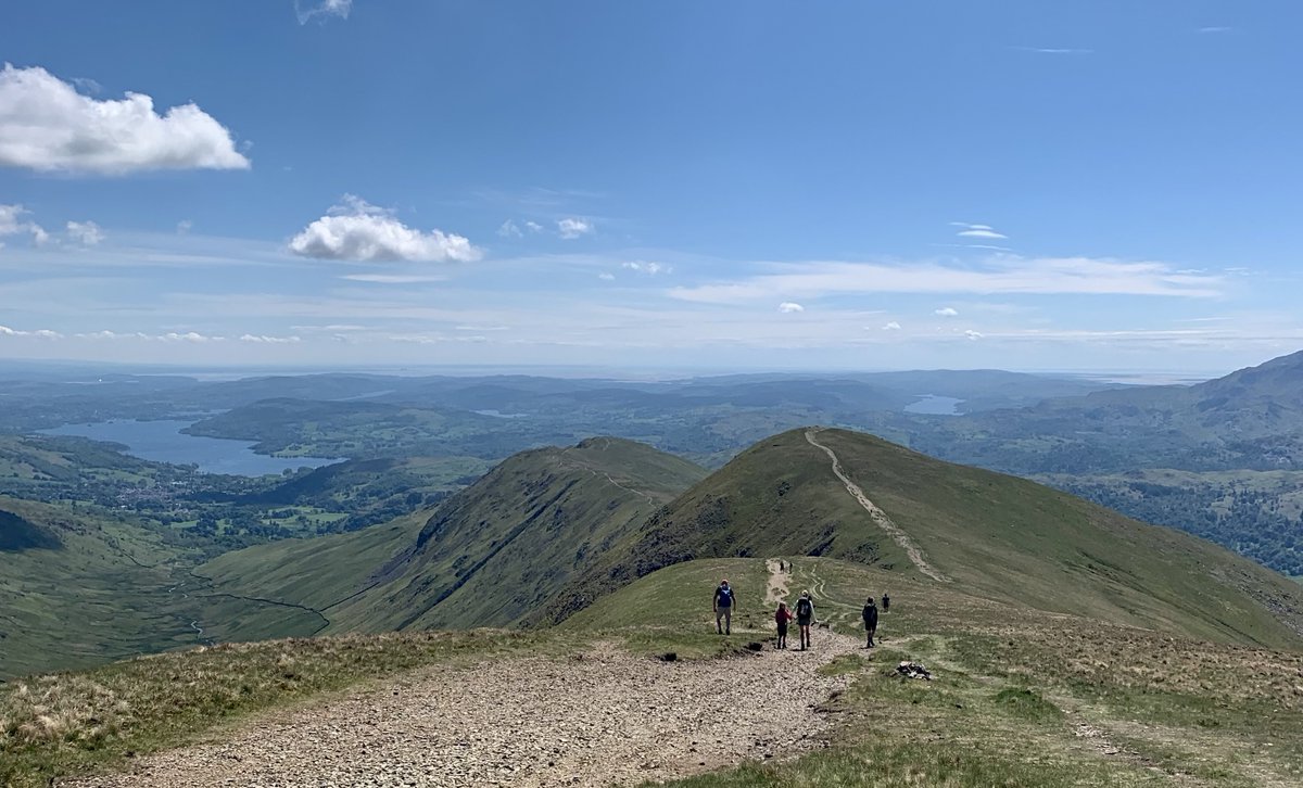 Stunning views from the Fairfield Horseshoe - an all time favourite Lake District walk that deserves its popularity! With amazing views far across Lakeland, it can be easily accessed by parking in Ambleside, just a stones throw from The Punch Bowl.