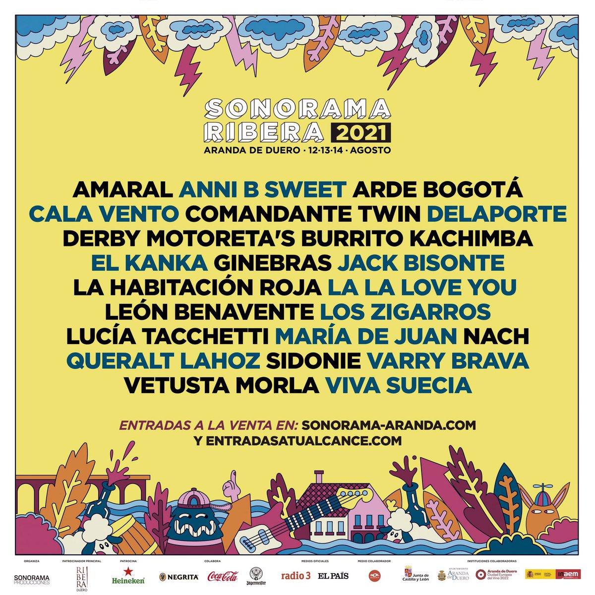 Nos vemos en <a href="/sonoramaribera/">Sonorama Ribera</a> el próximo 12,13,14 de Agosto
🇪🇸❤️🇪🇸❤️🇪🇸❤️🇪🇸❤️🇪🇸