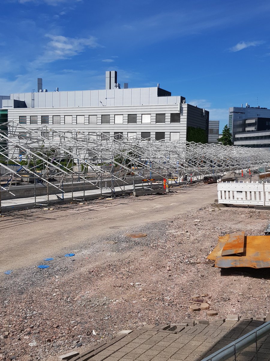 JYK_Viikki's tweet photo. Good afternoon from the #viikkicampus #Viikinkaari #Biocenter @helsinkiuni @raidejokeri construction site today. https://t.co/oAuv6RdEuP