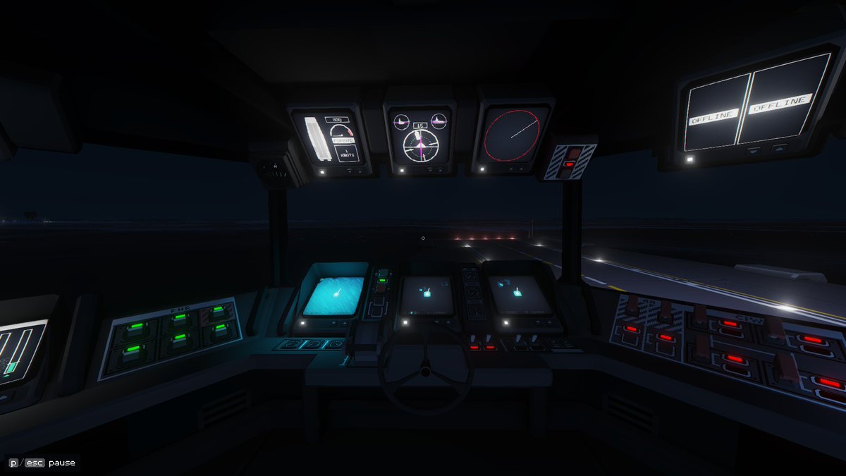 chanbiba_games's tweet image. 艦橋の真ん中には地図兼戦況図があり、その前には操舵用のコンソールがある
艦橋にCICも全部突っ込んだ仕様なのでまさにワンオペ空母という感じ
#CarrierCommand2