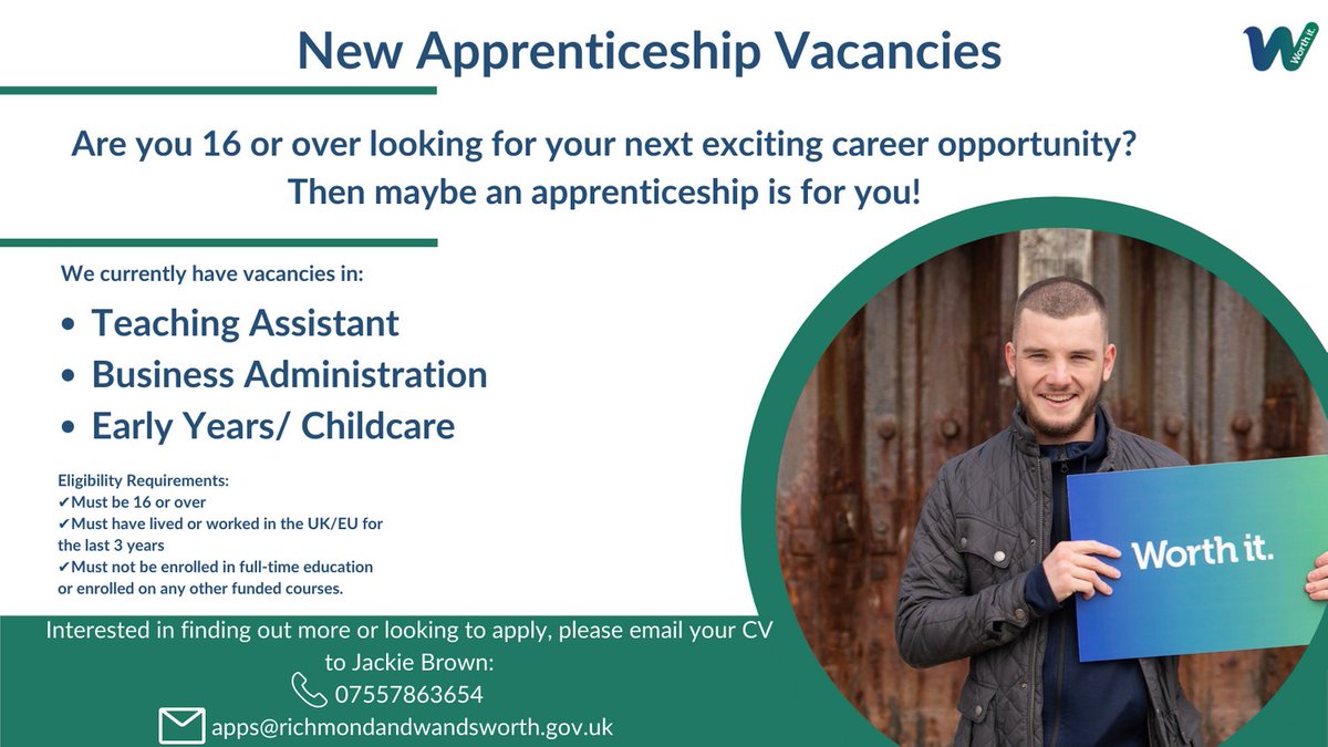 #wandsworth #lifelonglearning #wcll #trainingprovider #recruiting #apprenticeships #findoutmore #teachingassistants #administrators #earlyyears #careers #learnwhileyoulearn #workbasedlearning
@wandbc @WorkMatch