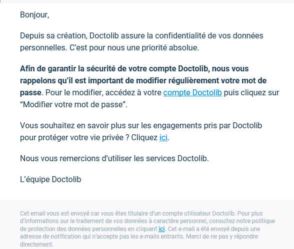 isanxi34's tweet photo. @doctolib Bonjour,
Arnaque email sur : no-reply@news.doctolib.com
Bonjour, https://t.co/kUzua10qNP