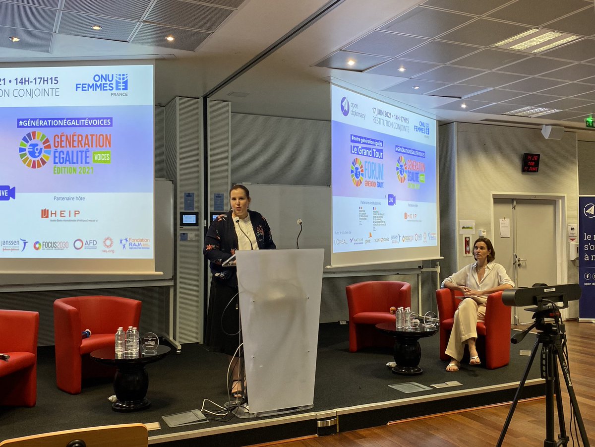 opendiplo's tweet image. 🗣️Nous jouons dans la même équipe, ce n'est pas une moitié de l'humanité contre l'autre mais nous sommes ensemble, #femmes et hommes, dans ce chemin vers l'#égalité ! @Ohlivres @ONUFemmesFR 

🟢 LIVE #LeGrandTour #NotreGénérationÉgalité ✖️ #GénérationÉgalitéVoices