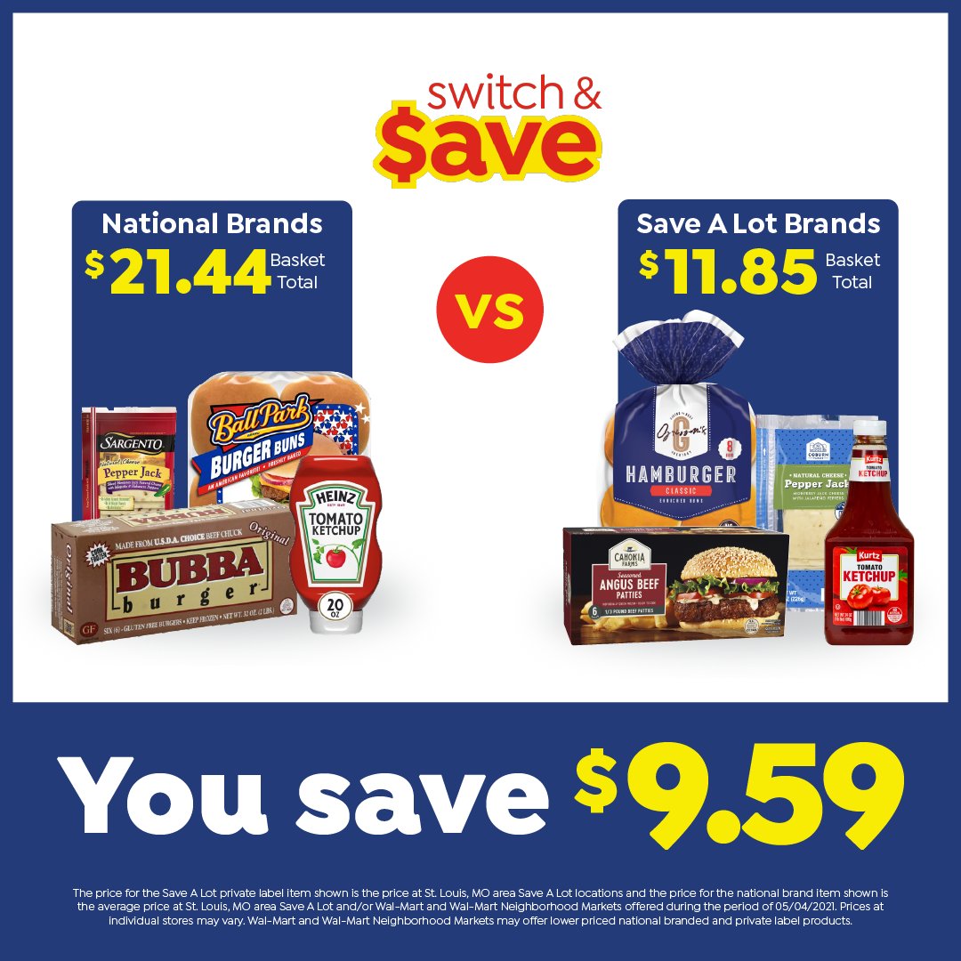 SaveALot's tweet photo. Make the switch and save big on your next bbq! Same deliciousness &amp; more money in your pocket #99DaysOfSummer https://t.co/8n3VTWuyMw