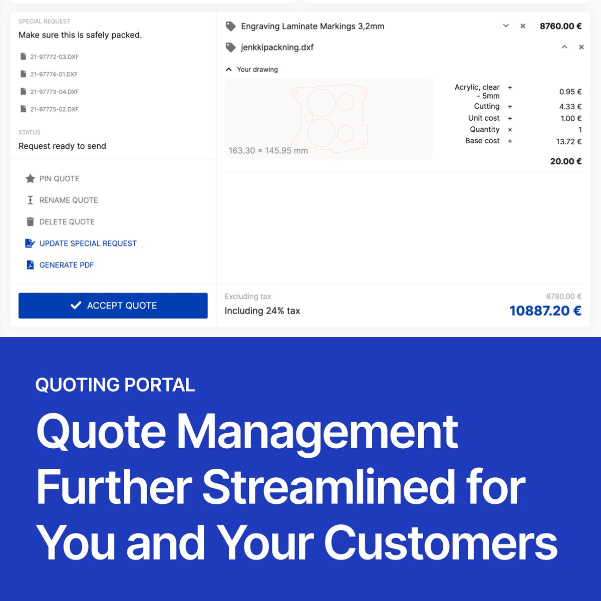 ✨ A new and improved experience is here. Your feedback is important to us, and a better way for you and your customers to manage quotes in the Quoting Portal has been a heavily requested feature. Today, it's live!

Read more here: 
smidyo.com/blog/quote-man…