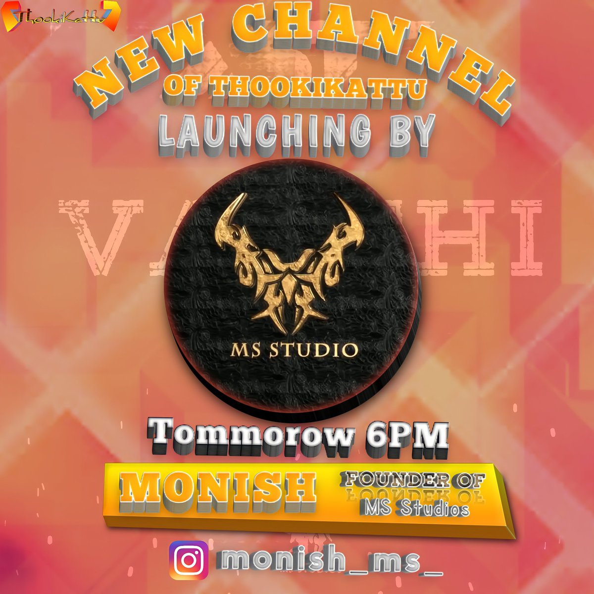 ThookiKattu's tweet photo. Time To Reveal A Launcher Of New Channel Of Thookikattu And Thanks To A Launcher And You All 🙏🏻

Thanks To Monish

#thookikattu #kadharalgal #thookikattusankar  #msstudios #newannouncement #new https://t.co/tP9khnnAdi