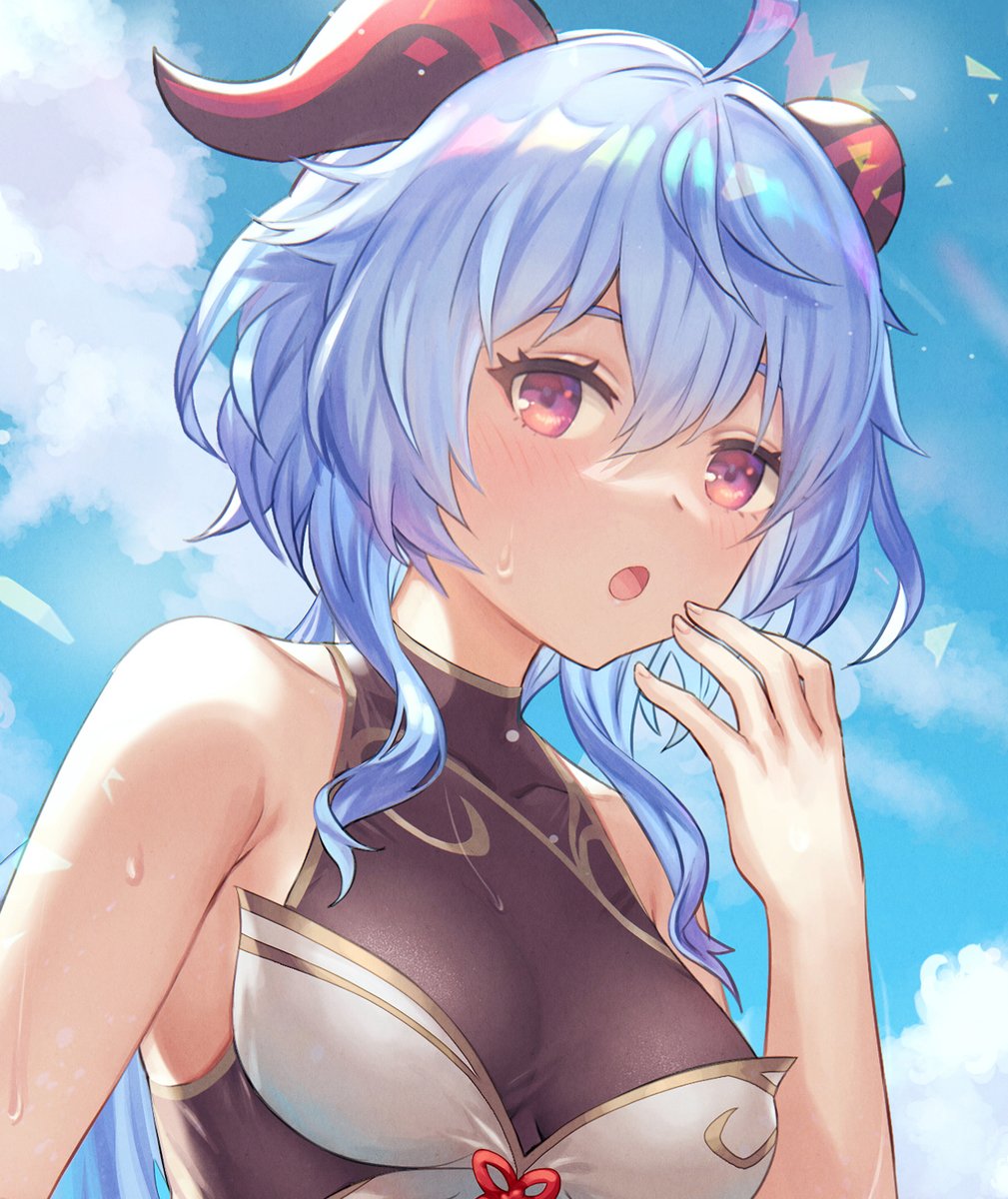 甘雨|かんう(原神) 「水着甘雨ちゃん描きました✨
璃月組も海に行かせてあげたい…。
Summer Ga」|あんべよしろう/Yoshiro Ambeのイラスト