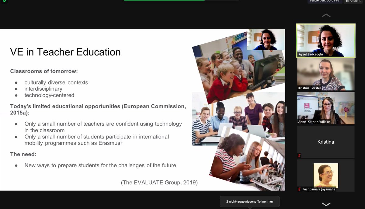 Speaking w/ @AyselSaricaoglu about #virtualexchange in #teachereducation and our own VE project at the 1st Global Teacher Education Week 2021 <a href="/Uni_WUE/">Universität Würzburg #UniWürzburg</a> was bittersweet. Can we start our next VE tomorrow, please? Thanks @UNICollaborate!
