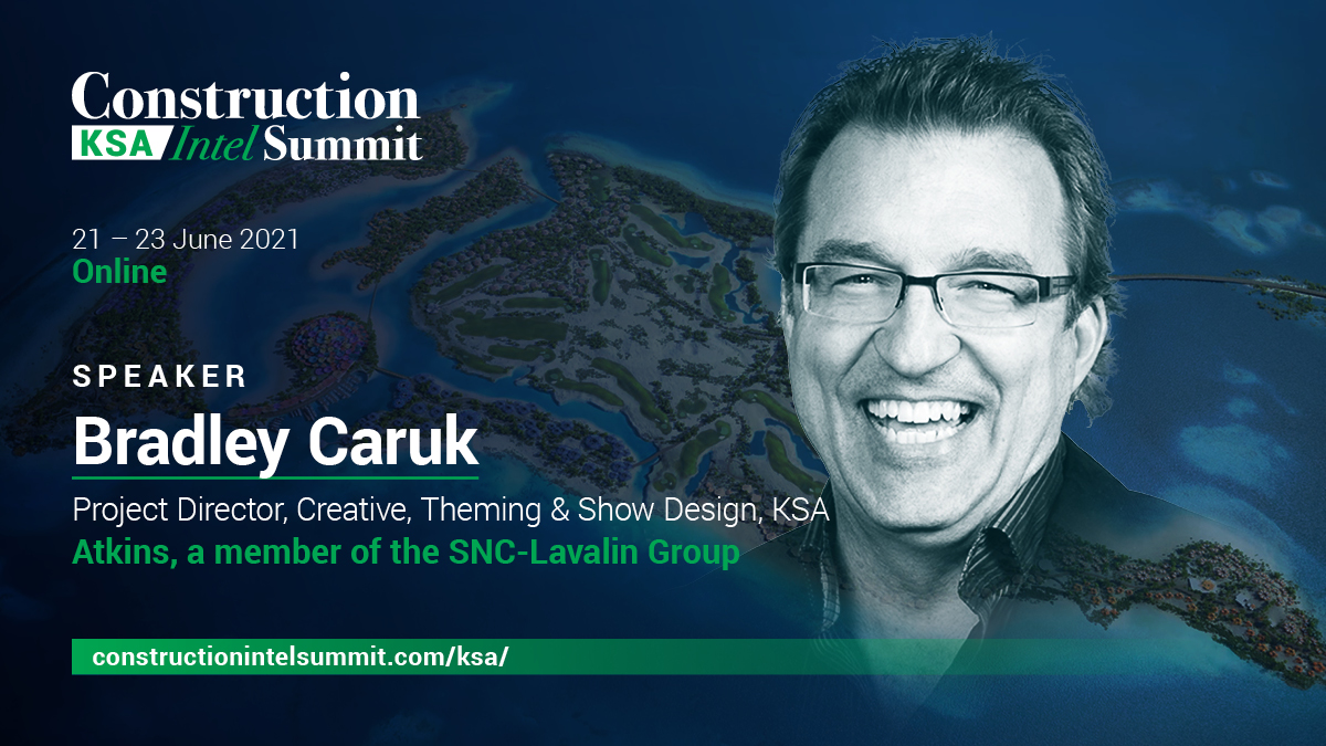 Interested in KSA?
Join us and Bradley Z. Caruk, Project Director, Creative, Theming and Show Design of Atkins
It's free to attend our live streamed virtual 3 day KSA summit, 21-23 June: register now: lnkd.in/eZU_znF

#ksa, #construction

<a href="/MEConstructionN/">MEConstructionNews.com</a> <a href="/BigProjectME/">Big Project ME</a>