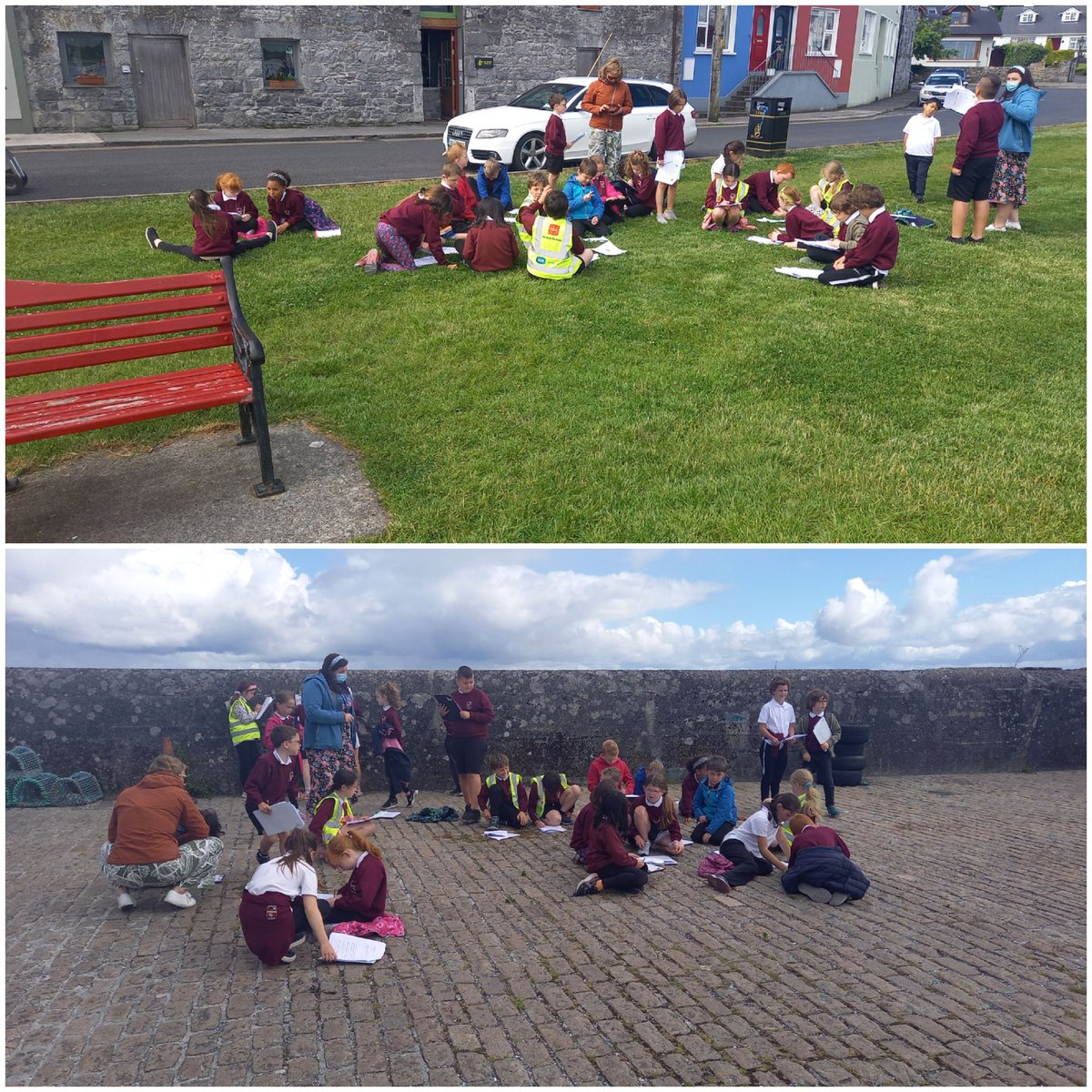 Second class <a href="/kinvarans/">Kinvara NS</a> out on their trail around Kinvara this morning, there was so much to see and learn.