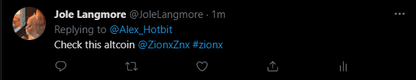 JoleLangmore's tweet photo. @ZionxZnx @Alex_Hotbit Let's to the moon! 0x3230cA570DFa3d9444D9630525C7ca8Dd88873D5 https://t.co/VRZTakE6sS