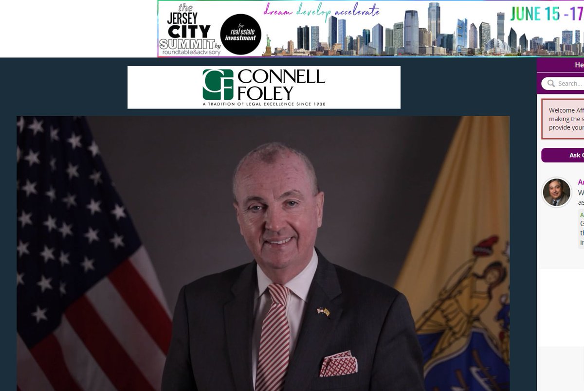 For the third year, we've been delighted to have  <a href="/GovMurphy/">Governor Phil Murphy</a> provide remarks at <a href="/TheJCSummit/">The Jersey City Summit</a>. We appreciate all he is doing for New Jersey and Jersey City. Thanks for the wonderful introduction of the Governor, Nevins McCann <a href="/ConnellFoleyLLP/">Connell Foley LLP</a>. 
#TheJerseyCitySummit