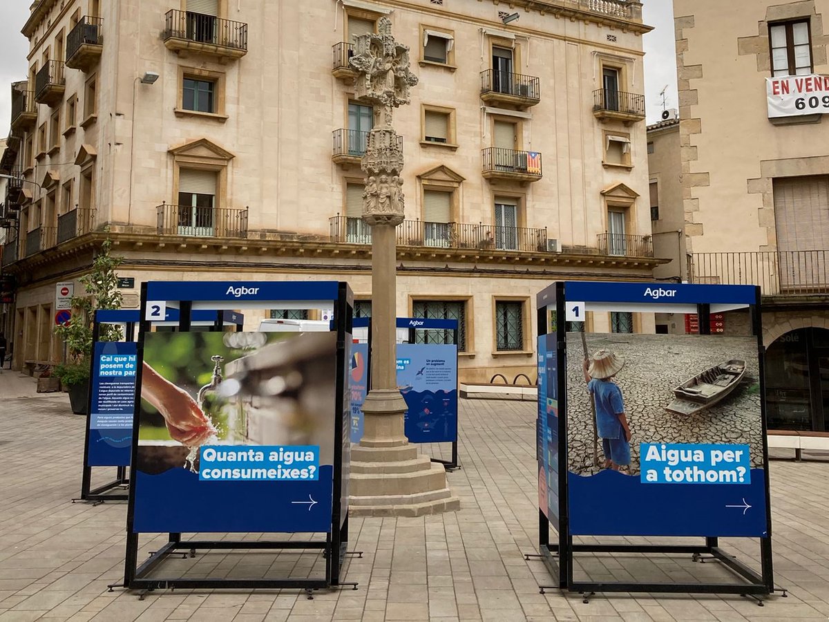 💧 A #Tàrrega, hem inaugurat l'exposició #OperacióAigua per reflexionar i conscienciar sobre els usos de l'#aigua al món actual.

📍 Es pot visitar a la Plaça Major fins al 7 de juliol.

🤝 Amb el suport de l'<a href="/ajtarrega/">Ajuntament de Tàrrega</a>.