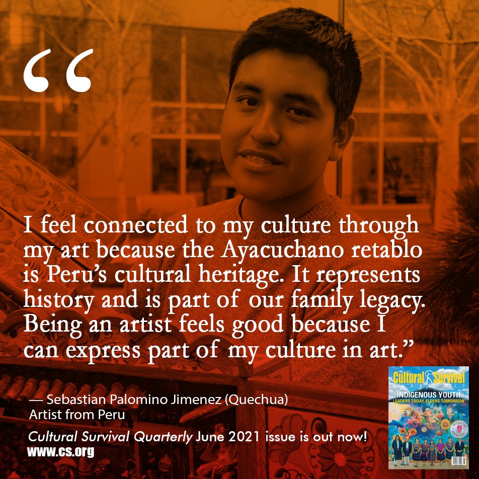 CSORG's tweet photo. Sebastian Palomino Jimenez (Quechua) is 16 years old from Lima, Peru. He recently moved to Massachusetts with his family, with whom he sculpts, paints, and builds worlds in the form of retablos (altarpiece boxes). #CSBAZAAR #Indigenousart #Indigenousyouth
https://t.co/3Wbeq9HZGF https://t.co/S0mlJgOJ7l