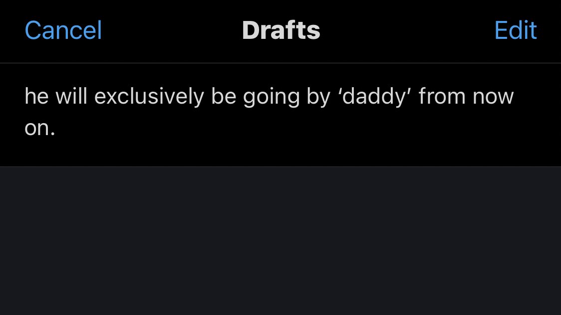 | I have one draft here and I thought it was a drafted response but no