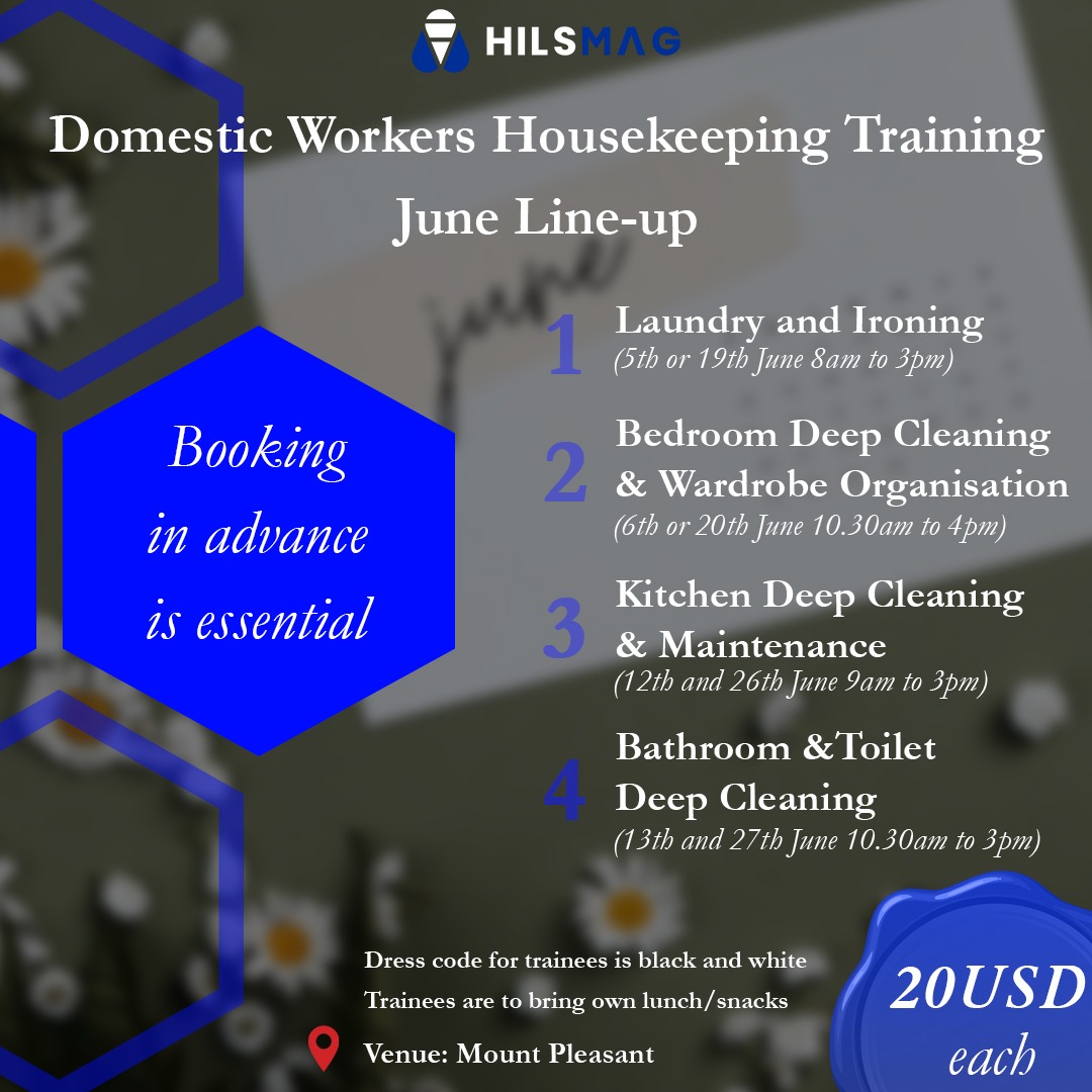 If your domestic worker is struggling in any of these areas get a hold of us to enrol her/him or to request further information.
There is an option for on-site one on one training on request where the training is conducted in your home.
.
.
#housekeeping #Training