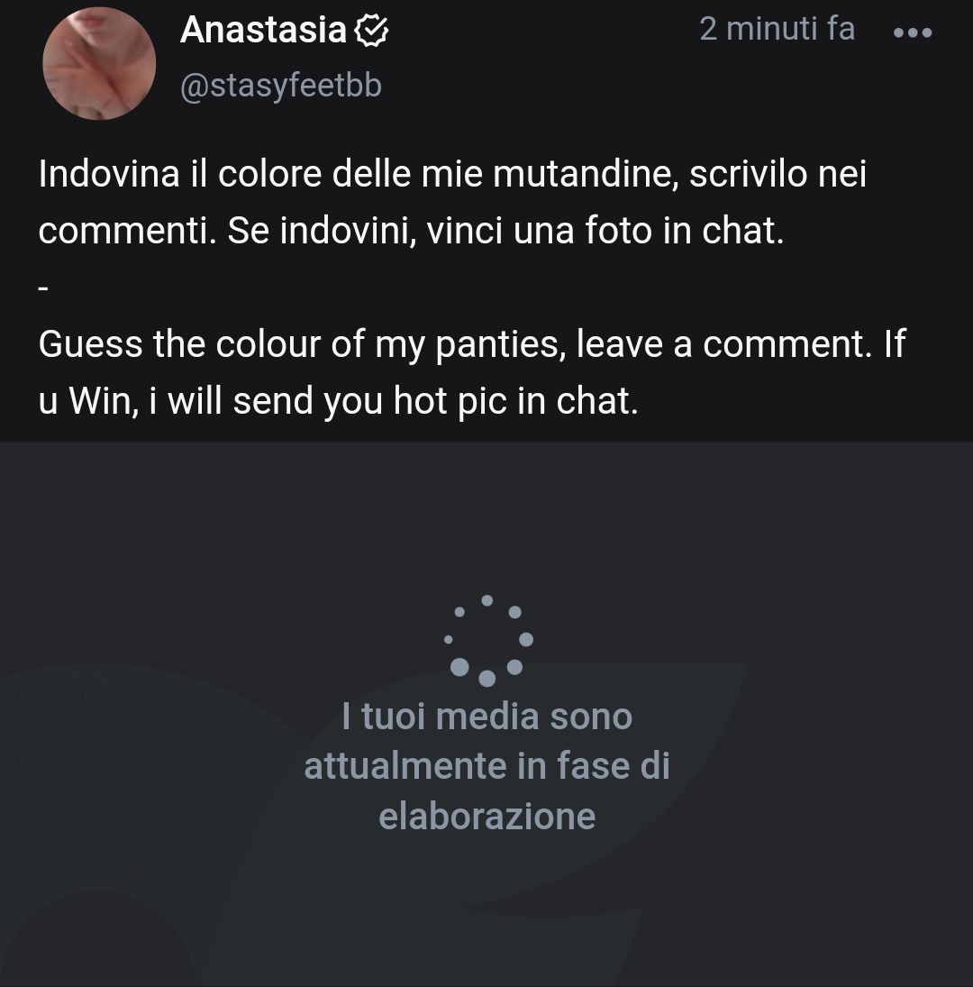 stasypied's tweet photo. Vieni a giocare sul mio onlyfans gratuito
Play with me on my free onlyfans 

https://t.co/yGNDPAGyRh https://t.co/8M5v7B8xhv