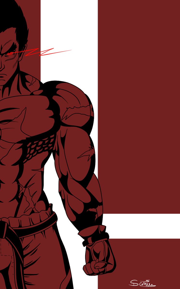 Gakenzi's tweet photo. To celebrate his reveal in #SuperSmashBrosUltimate it's Kazuya Mishima from Tekken!

I'm a big Tekken fan so I can't wait to try him out in Smash Bros!
---
#fanart #SmashUltimate https://t.co/SXfzdTbMYe