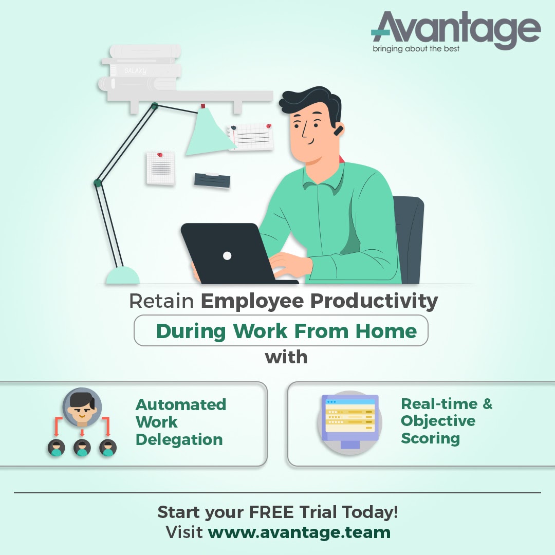 avantage_india's tweet image. With exceptional features like Automated Work Delegation, Real-time &amp;amp; Objective Scoring, you can map out an individual’s performance and track their productivity patterns. 
Start with your free trial today, visit our website avantage.team
#Workdelegation #AutomatedWork