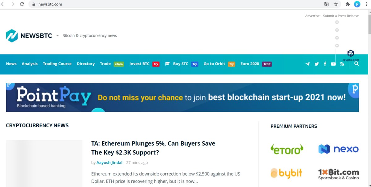 Zee1259's tweet photo. @PointPay1 #ICO of $PXP #token is
ending in 13 days.

And we have started to see #marketing activities with ads and  banners on several different #crypto #web #sites @beincrypto @newsbtc

#PointPay #ecosystem is solid and will soon join list of top 100 #projects on @CoinMarketCap https://t.co/EEzyZuATIE