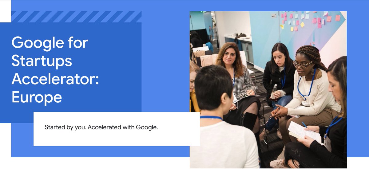 GoogleDE's tweet photo. Junge Entrepreneurs aufgepasst! @GoogleStartups startet ein neues Accelerator-Programm für Startups aus Europa aus den Bereichen HealthTech und Wellbeing. Details 👉 https://t.co/rvzu3xNr8k #MitGoogle https://t.co/xfforvHabi