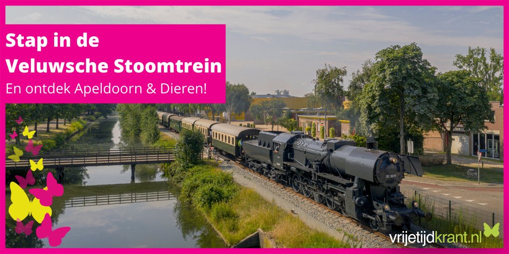 De stoomfluit, het stampen en de stoomwolken van de krachtige en machtige stoomlocomotieven leiden bij de Veluwsche Stoomtrein Maatschappij (<a href="/VSMstoomtrein/">Veluwsche Stoomtrein</a>) altijd tot een bijzondere ervaring.

Stap in en reis mee! Lees meer op onze website:
➡️  bit.ly/3cMfx2w