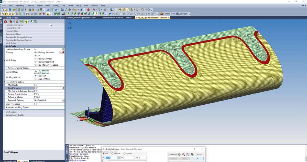 BCSkillsGroup's tweet photo. Find out what’s new with meshing in #Simcenter #Femap v2021.2  Mesh on Mesh.
Watch the video:  https://t.co/yFj3Ejz45B
 #siemens
#bcskills https://t.co/odAKau7uz5