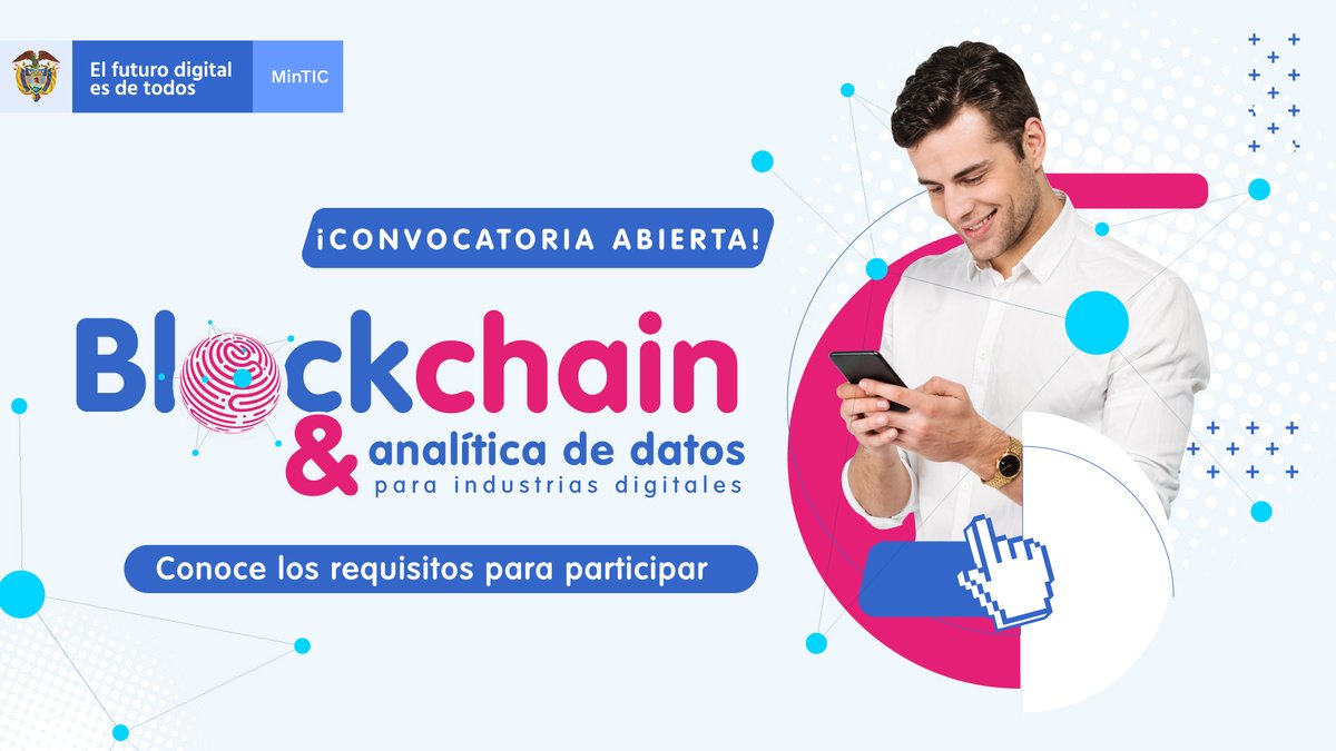 AppsCo's tweet photo. @Ministerio_TIC abre la convocatoria para el #CrecimientoEmpresarialConBlockchain de las industrias Creativas Digitales y TI. Inscripciones abiertas hasta el 15 de julio. Más información en 👉🏻 https://t.co/jhn0oOUVvP https://t.co/umMS5iYJp5