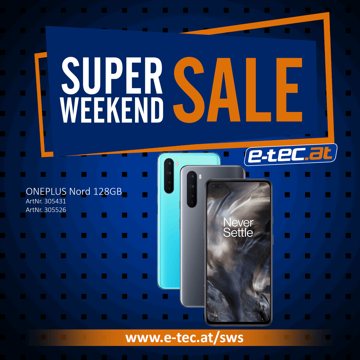 e-tec.at (@etecat) on Twitter photo OnePlusNord📱 - So ziemlich alles, was man sich wünschen kann😉 Jetzt beim Super Weekend Sale um nur 319,- statt 399,-❗
➡️ ow.ly/9QeR50FccXY
#superweekendsale #sws #rabatt #aktion #oneplus <a href="/oneplus/">OnePlus</a> <a href="/OnePlus_hilft/">OnePlus DE Support</a> <a href="/OnePlus_DE/">OnePlus Deutschland</a> #oneplusnord OnePlusNord📱 - So ziemlich alles, was man sich wünschen kann😉 Jetzt beim Super Weekend Sale um nur 319,- statt 399,-❗
➡️ ow.ly/9QeR50FccXY
#superweekendsale #sws #rabatt #aktion #oneplus <a href="/oneplus/">OnePlus</a> <a href="/OnePlus_hilft/">OnePlus DE Support</a> <a href="/OnePlus_DE/">OnePlus Deutschland</a> #oneplusnord