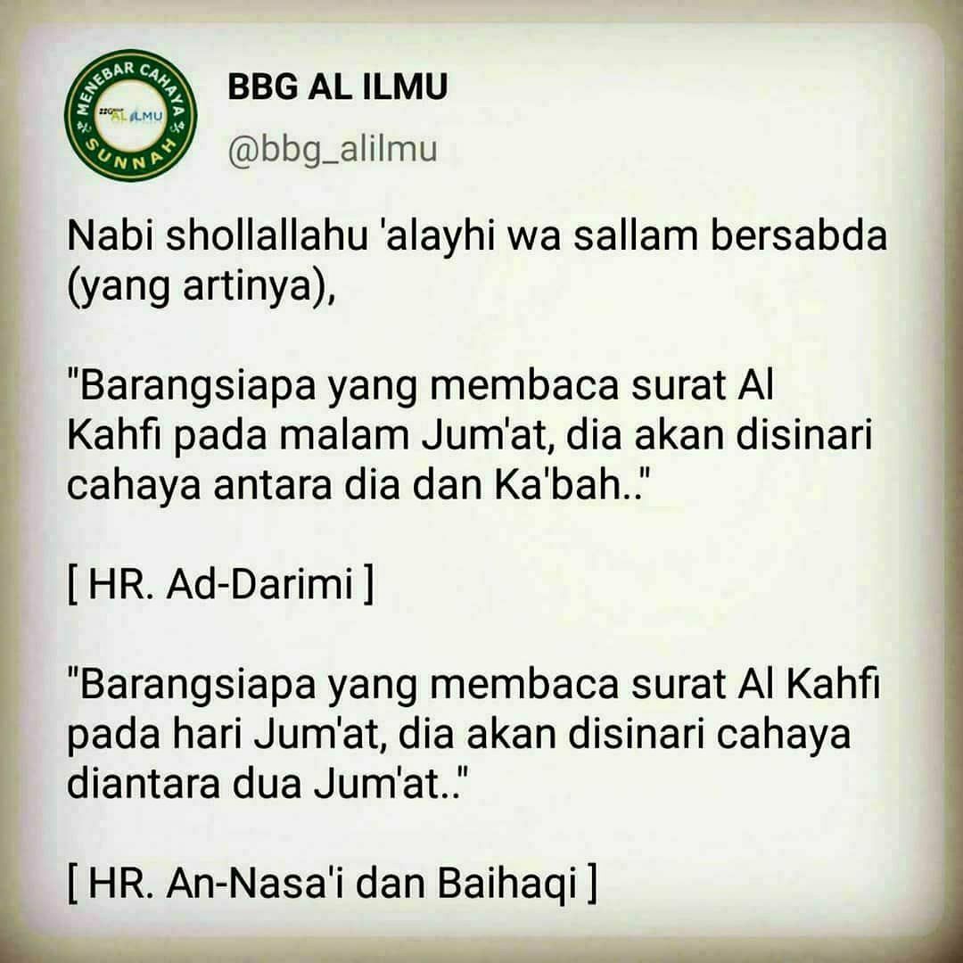 bbg_alilmu's tweet photo. beberapa amalan sunnah di malam dan hari Jum'at.. https://t.co/6d3oRnU2JD
