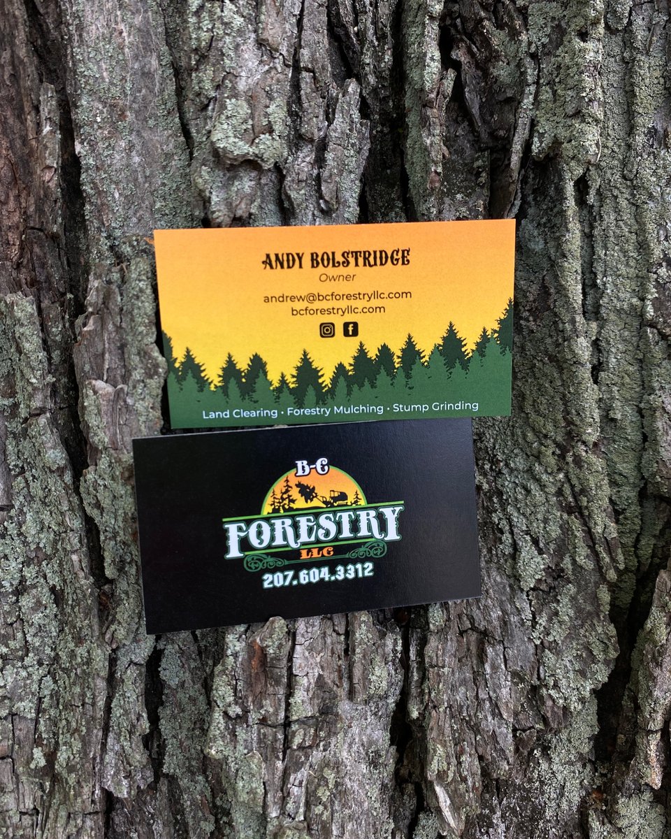 We love getting back to our roots and creating awesome business cards for great companies like BC Forestry LLC 🌲