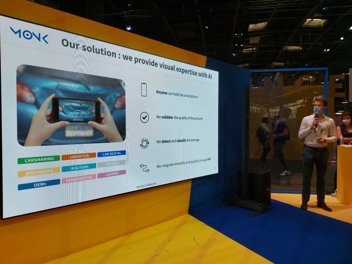 #MonkAi, mettre l'#IA au service du monde de l'assurance pour détecter les dégâts par l'analyse d'image #VivaTech #plateform58 #Insurance