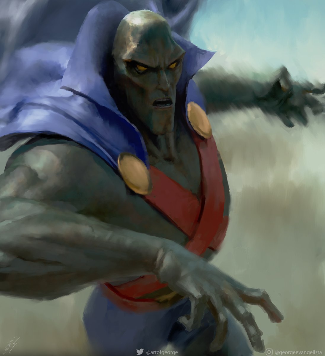 artofgeorge's tweet photo. Justice League Unlimited - J'onn J'onzz (Martian Manhunter)

Digital Painting https://t.co/zl0nybZ1iD