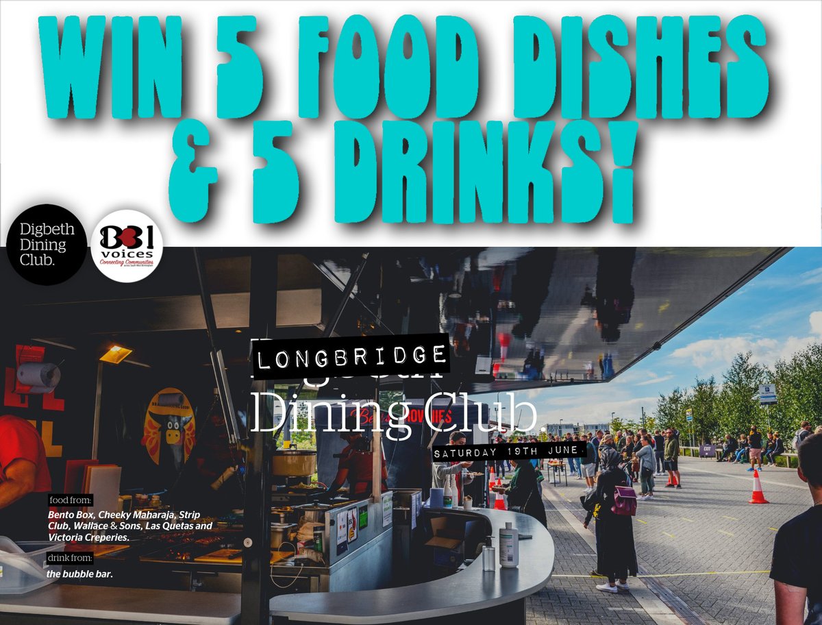 GET YOUR ENTRIES IN BEFORE 9PM TONIGHT (17 June!)!

To be in with a chance of WINNING this tasty prize for Saturday (19th June from 11am) #LongbridgeDiningClub – Simply  '♥️' &amp; 'RT' who you'll spoil if you win!' 

#LDC19621 #Birmingham  #Longbridge #streetfood #BirminghamUK